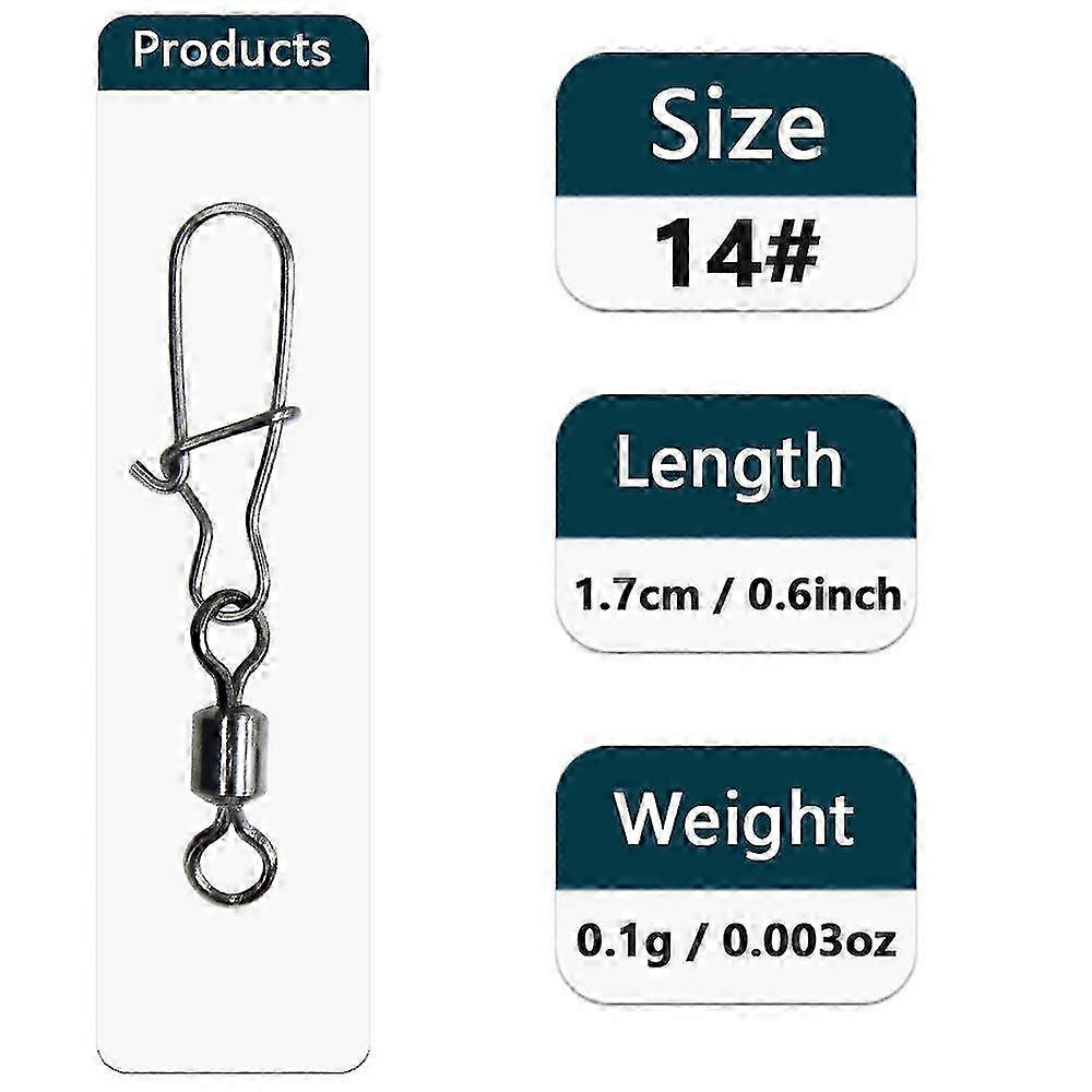 9KM Fishing Connector Swivels Ball Bearing Suitable for All Water w...