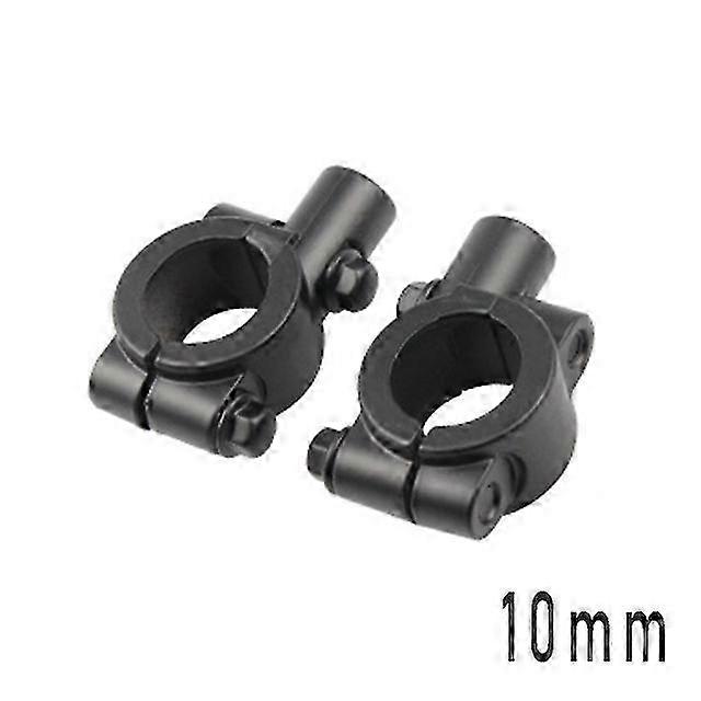 Universal 8/10mm Motorcycle Rearview Mirrors Black Scooter Moto Sid...