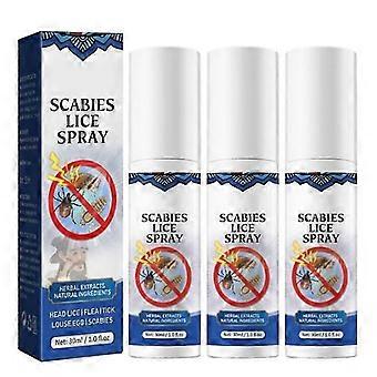 Antibacterial spray for pubic lice and egg removal