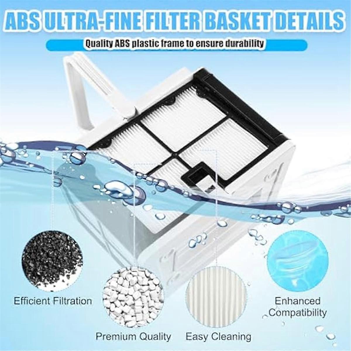 2Pc 9991460-R1 Ultra-Fine Filter Basket for Robotic Pool Cleaners,Escape Pool Filter Basket Skimmer Bottom Spring Filter