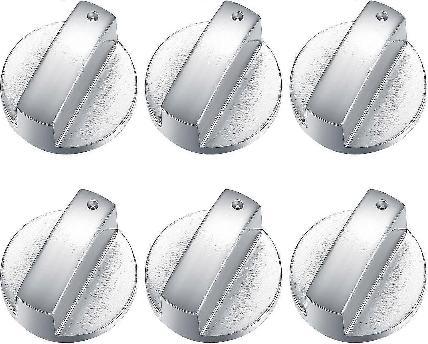 Cooker control switch knobs for gas stove 6pcs durable metal hob knob locks
