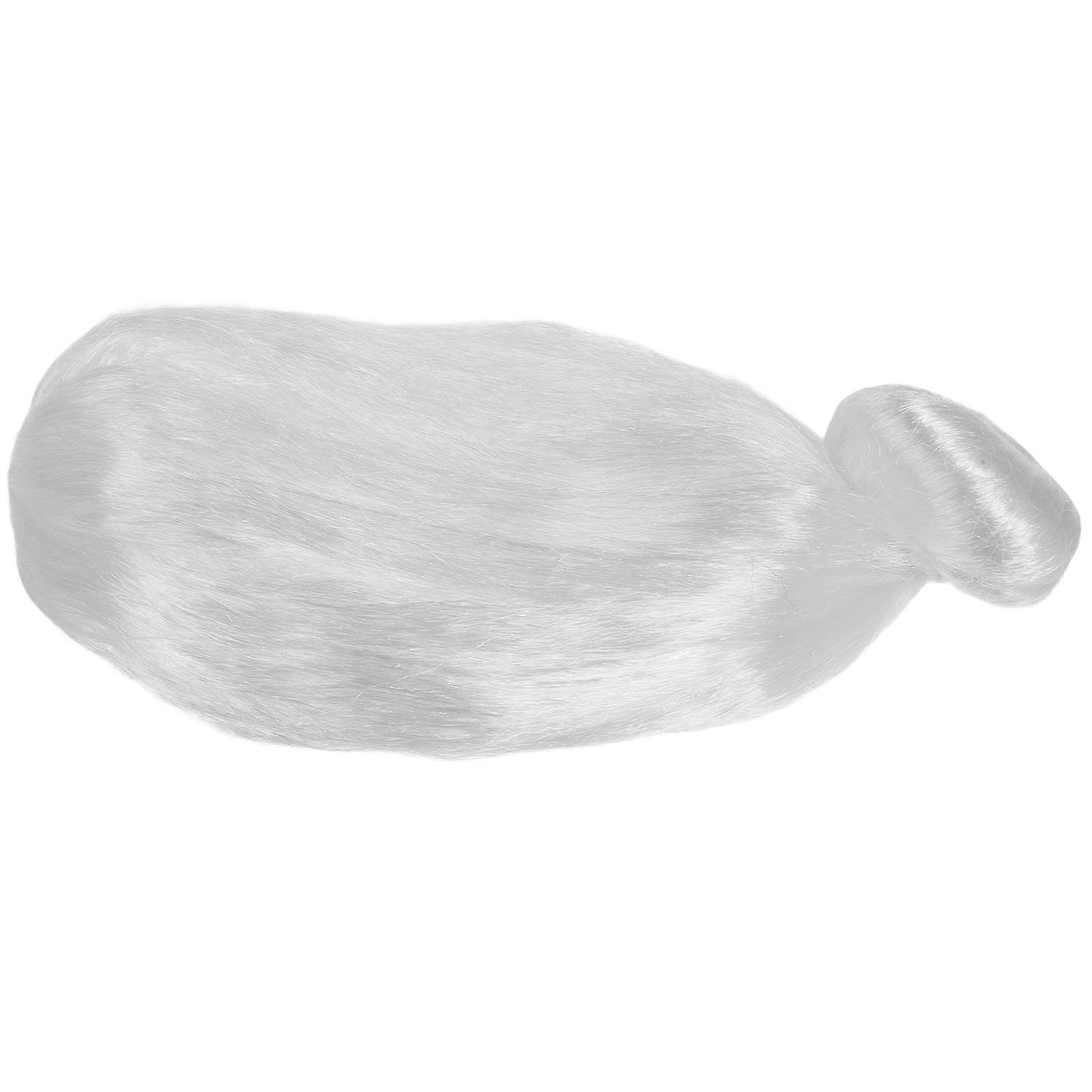 Old Lady Wig White Stage Performance Wig for Dress Up