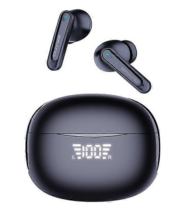 Wireless Earbuds Bluetooth Headphones Bluetooth 5.3 Stereo Built-in Microphone IPX5 Waterproof For iOS with Long Battery Life Android(Black)