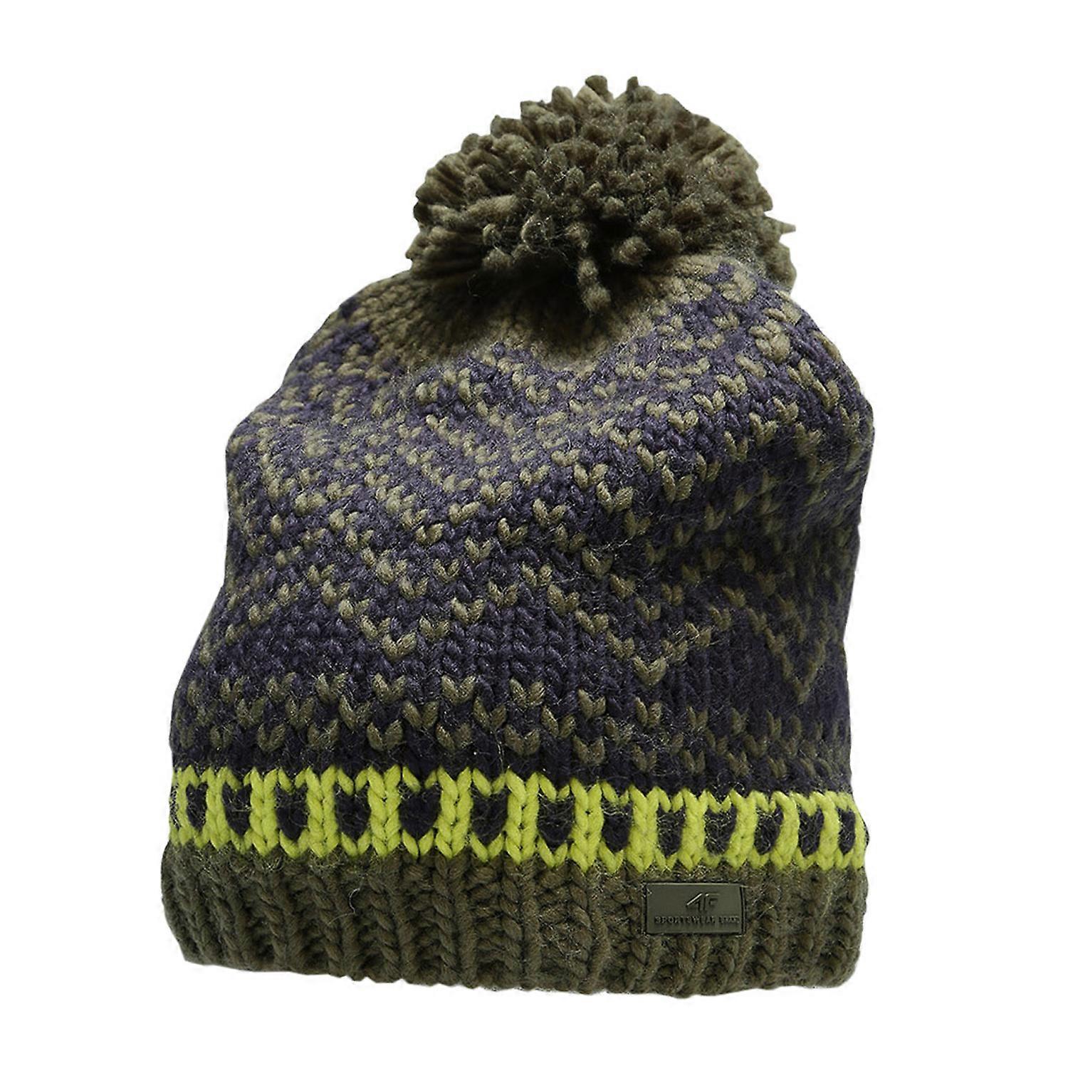 4F Mens H4Z22 Pom Pom Beanie