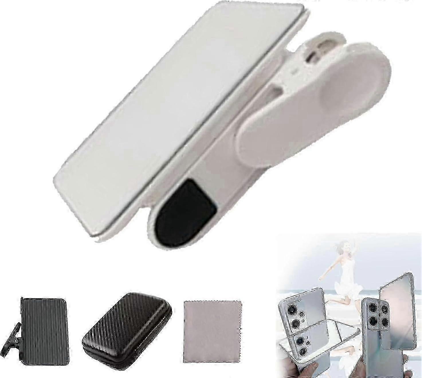 Smartphone Camera Mirror Reflection Clip Kit, Mobile Phone Reflection Camera Clip Selfie Reflector, Mobile Phone Shooting Supplies