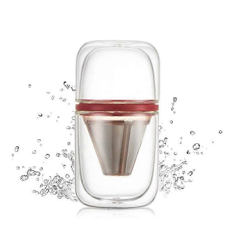 Draagbare Reizen Business Glazen Koffie Capsule Set Koffie Dripper Thee Maker Potten