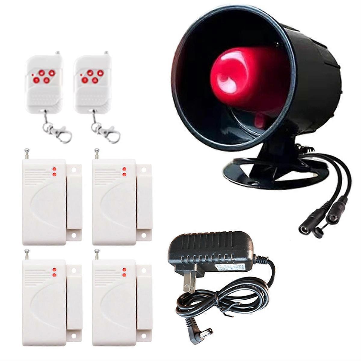 433Mhz Wireless Alarm Siren System for Home Security Burglar US Plug