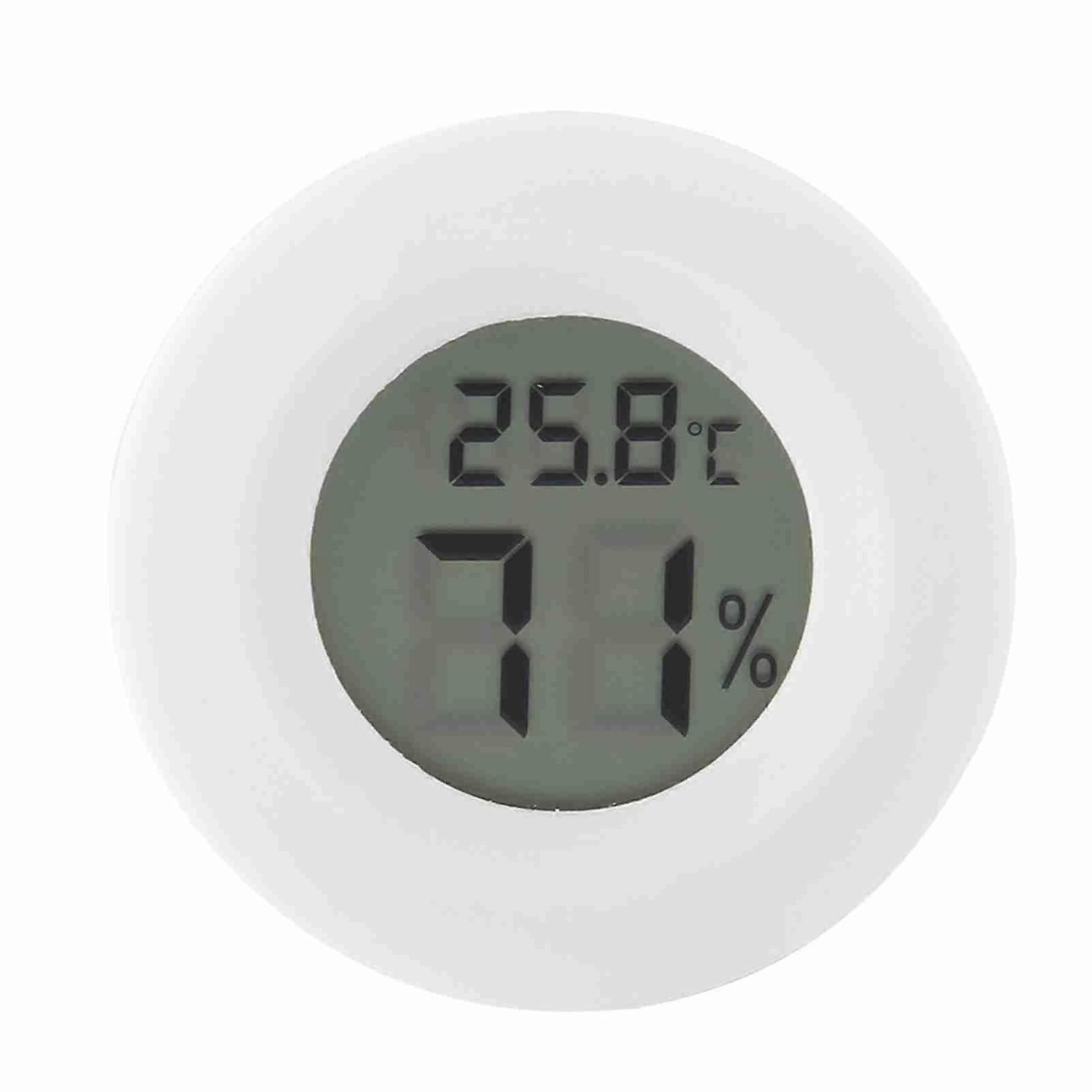 Mini Digital LCD Thermometer Hygrometer Round Shape Temperature Humidity Meter for Reptile