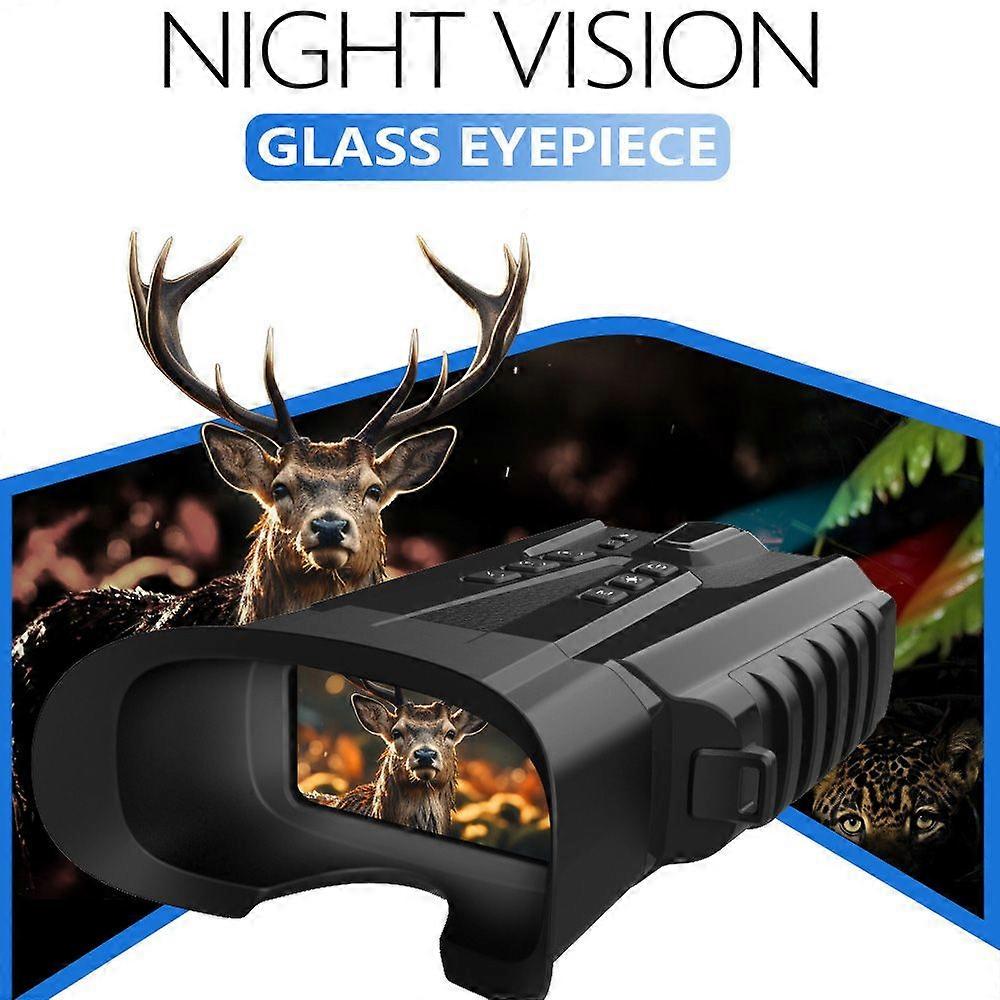 Night Vision Binoculars for Adults with Full Color Night Vision Backlit Buttons 4x Optical Zoom 8x Digital Zoom 250-300m Viewing Distance