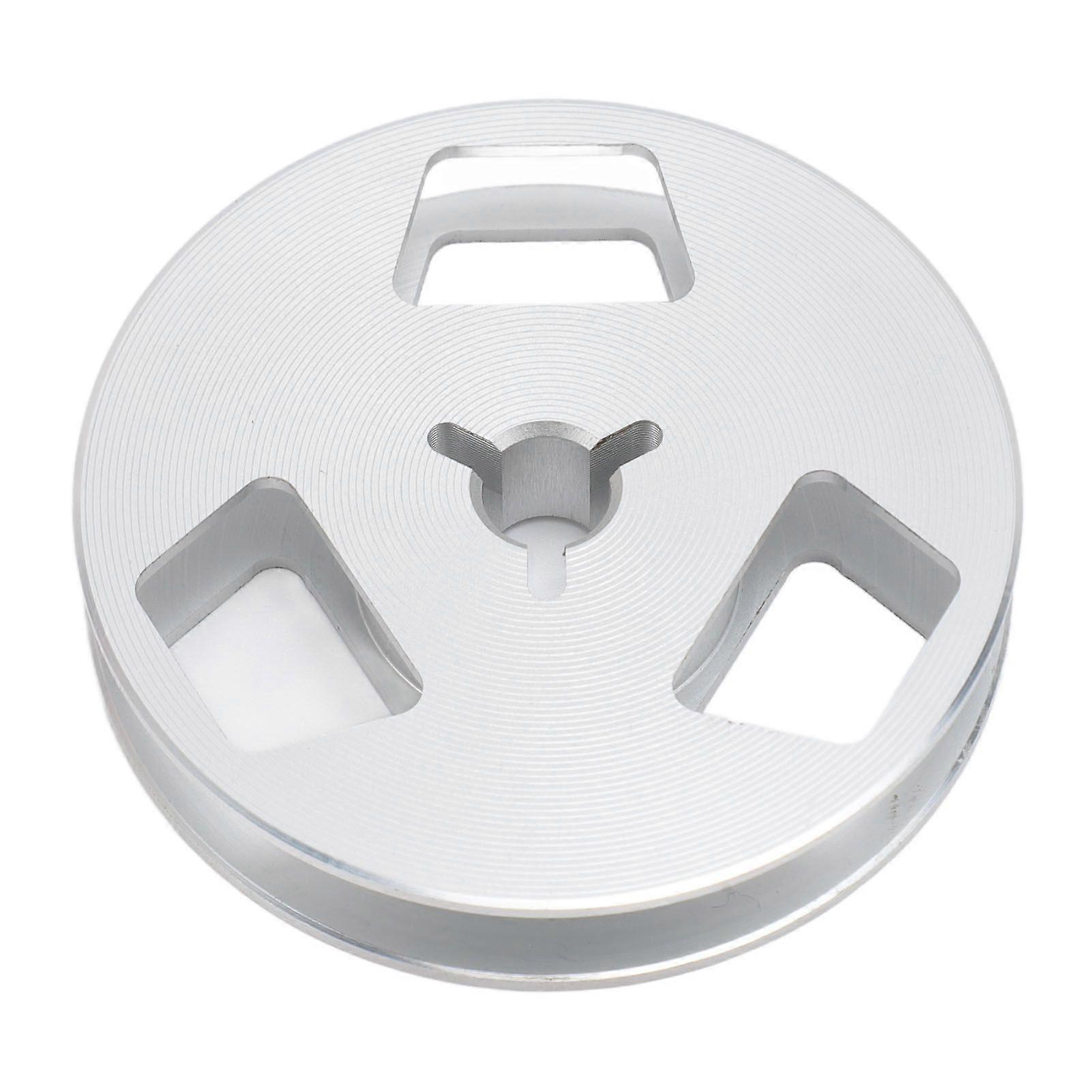 1/4 2.5 Inch Empty Tape Reel 3 Hole Universal Sound Tape Takeup Reel for Recording Open Reel Takeup Reel Machine Silver