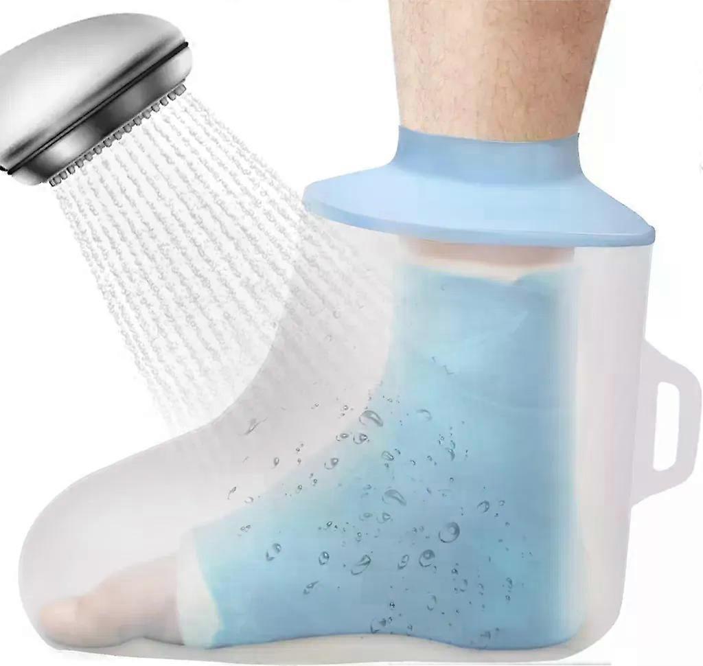 Shower Protector Foot, Waterproof Cast Protector Foot for Shower, Reusable Foot