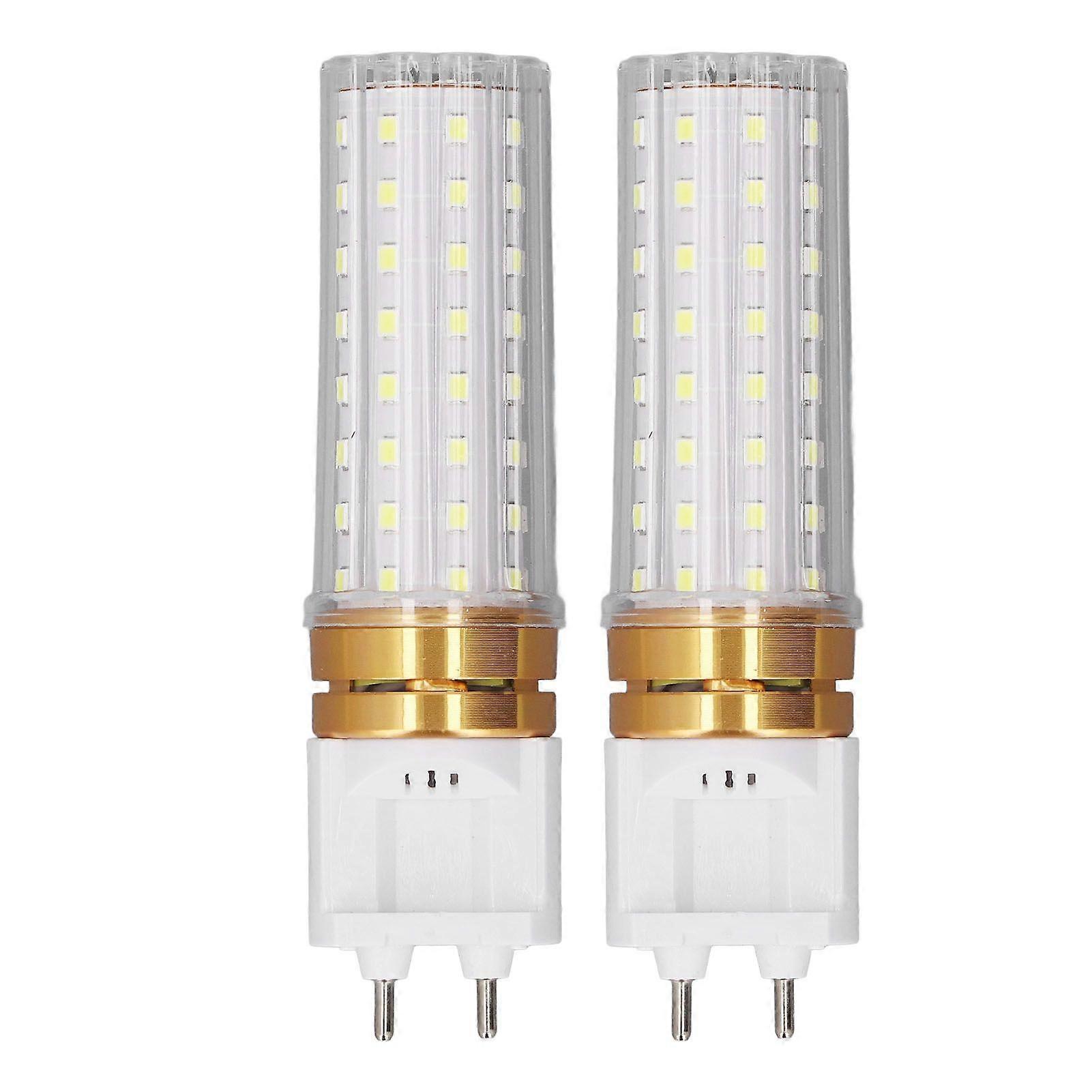 2pcs G12 LED Corn Light Bulb 1500lm 15w High Color Rendering 2 Pin Base LED Corn Bulb for Street Warehouse Garage White Warm