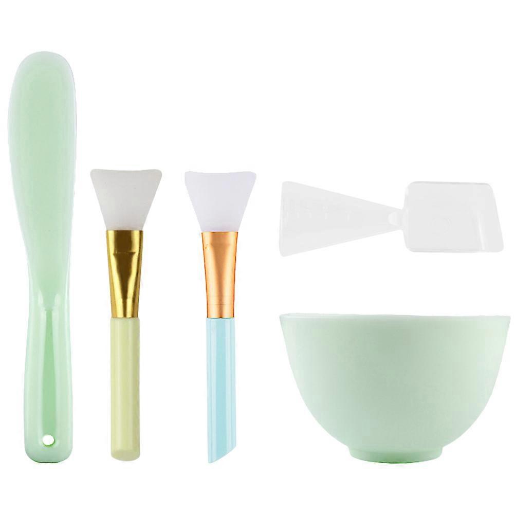 Tools Facial Mask DIY Mask Bowl Set for Woman 5Pcs Colorful Silicone Mixer