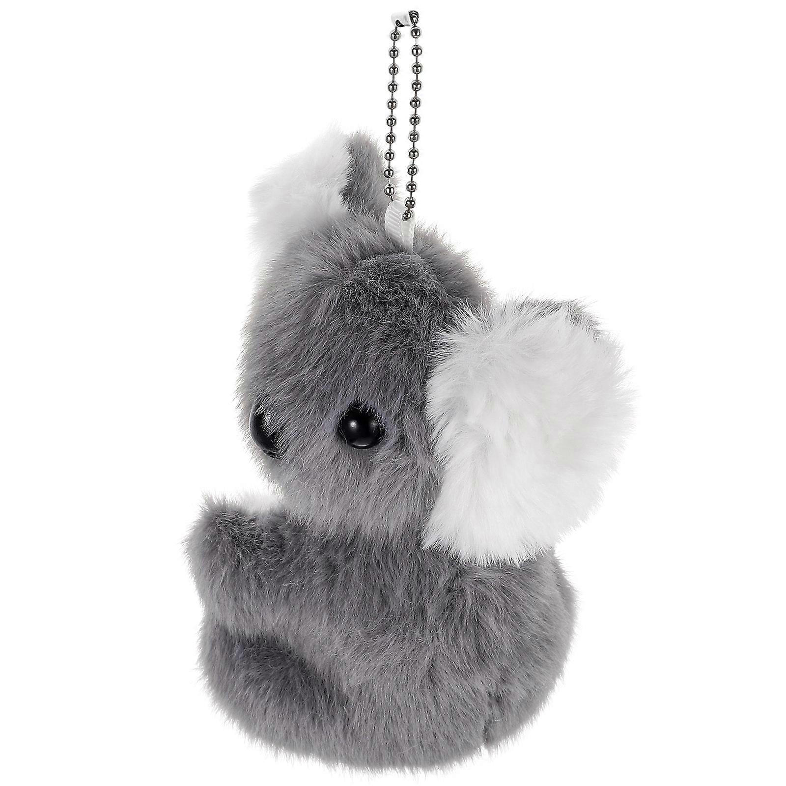 Grey Koala Keychain Pendant for Decorative Use 5Pcs Plush Stuffed Pendants