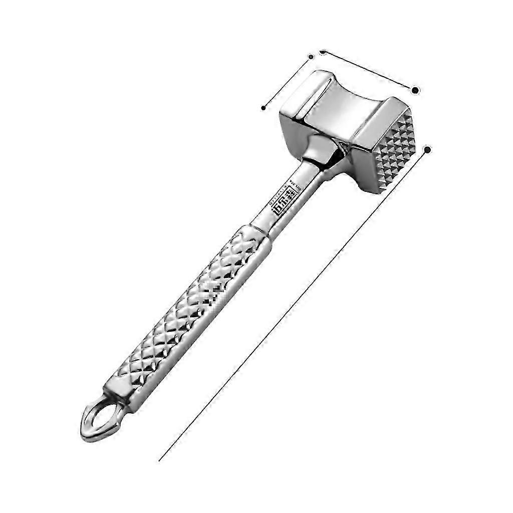 2025 Latest Model Stainless steel meat tenderizer tool, high-quality meat hammer, non-slip handle, double-sided kitchen hammer, suitable for tend