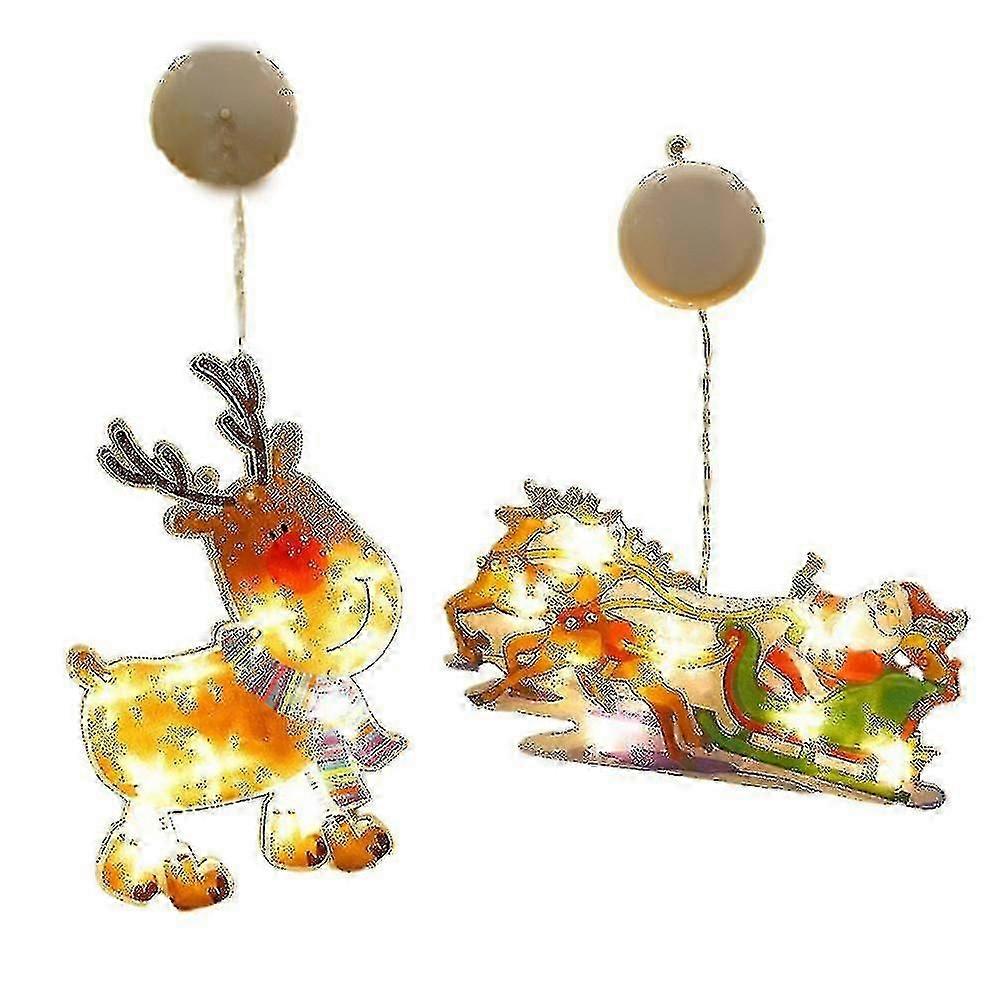 Christmas Window Decor Lights - Vibrant Hanging Light String For Holiday Cheer