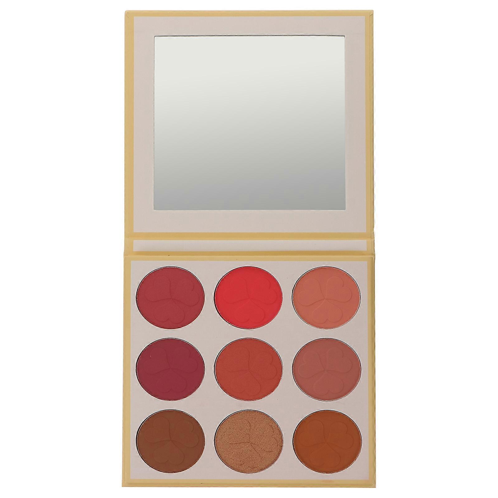Facial Beauty Cosmetic 9 Colors Face Blush Pallet for Makeup Use 1Pcs