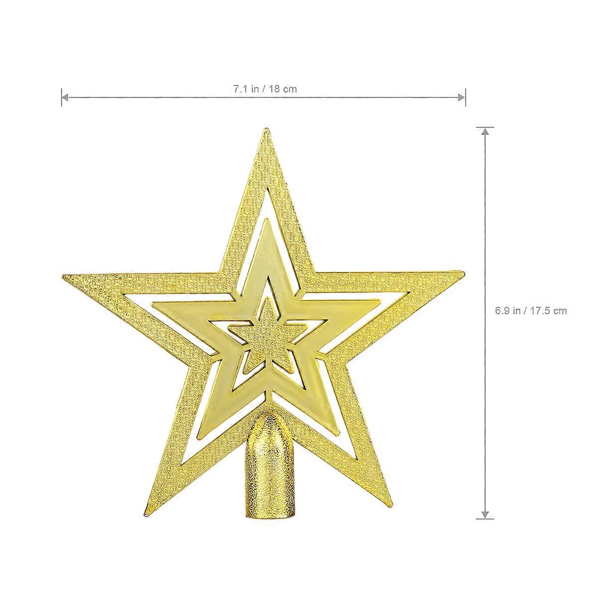 Star Treetop for Christmas Tree Decoration Pointed Star 20cm