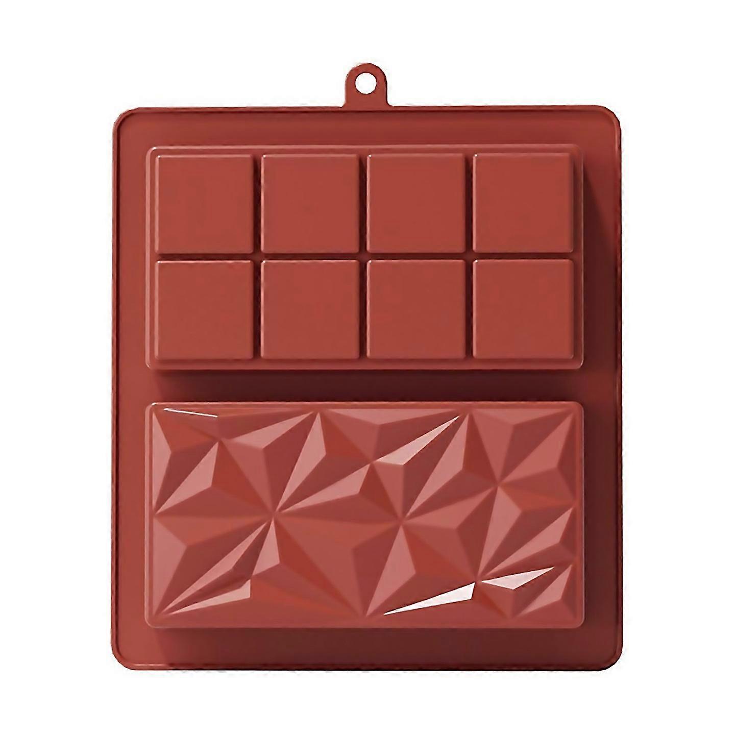 For Large Thick Silicone Chocolate Bar Rectangular Diy Kitchen