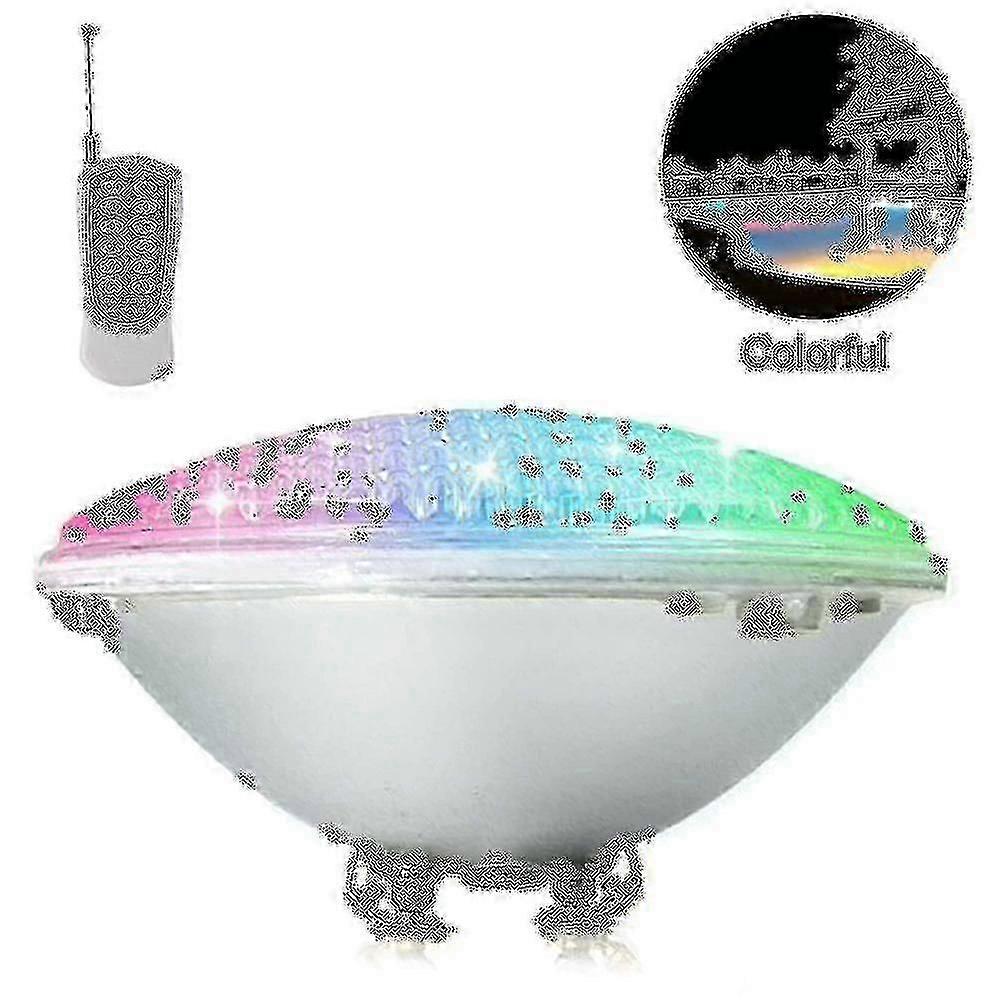 18W Par56 RGB LED Pool Light with Remote Control, IP68 Waterproof 12V AC/DC Underwater Spotlight