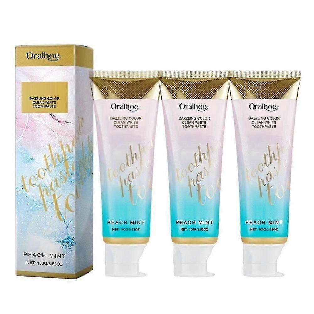 Peachloft Teeth Whitening Toothpaste with Refreshing Peach Mint Flavour for a Bright Smile