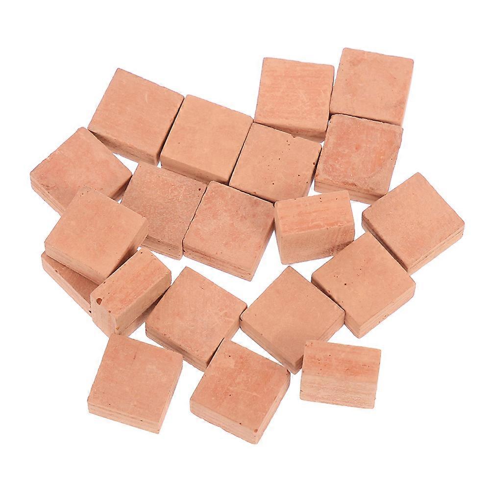 Mini Red Brick Pottery Clay DIY Miniature Bricks for 150Pcs