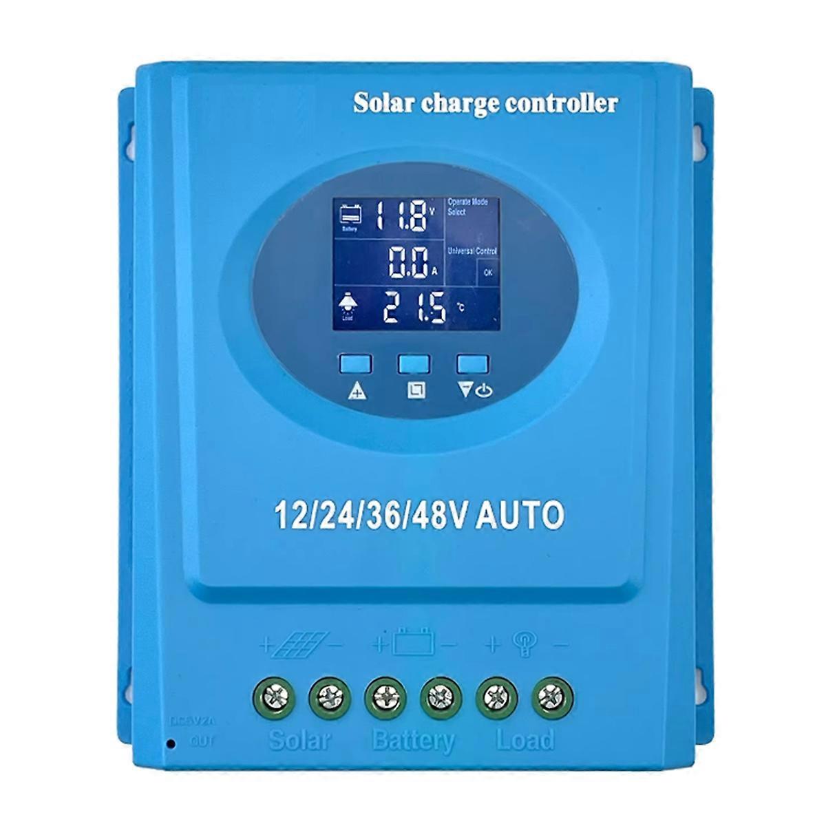 MPPT Solar Charge Controller 120A 12V-48V Auto LCD & Dual USB Charging for Phone Lead-Acid/Lithium B