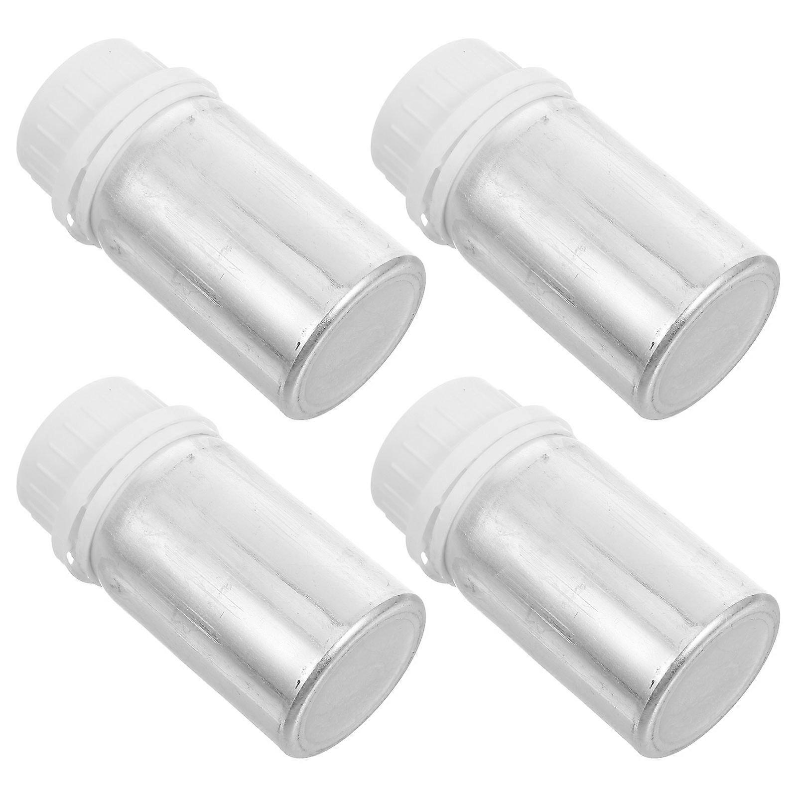 Reagent Bottles Aluminum Sample Containers for Storage 4Pcs Set
