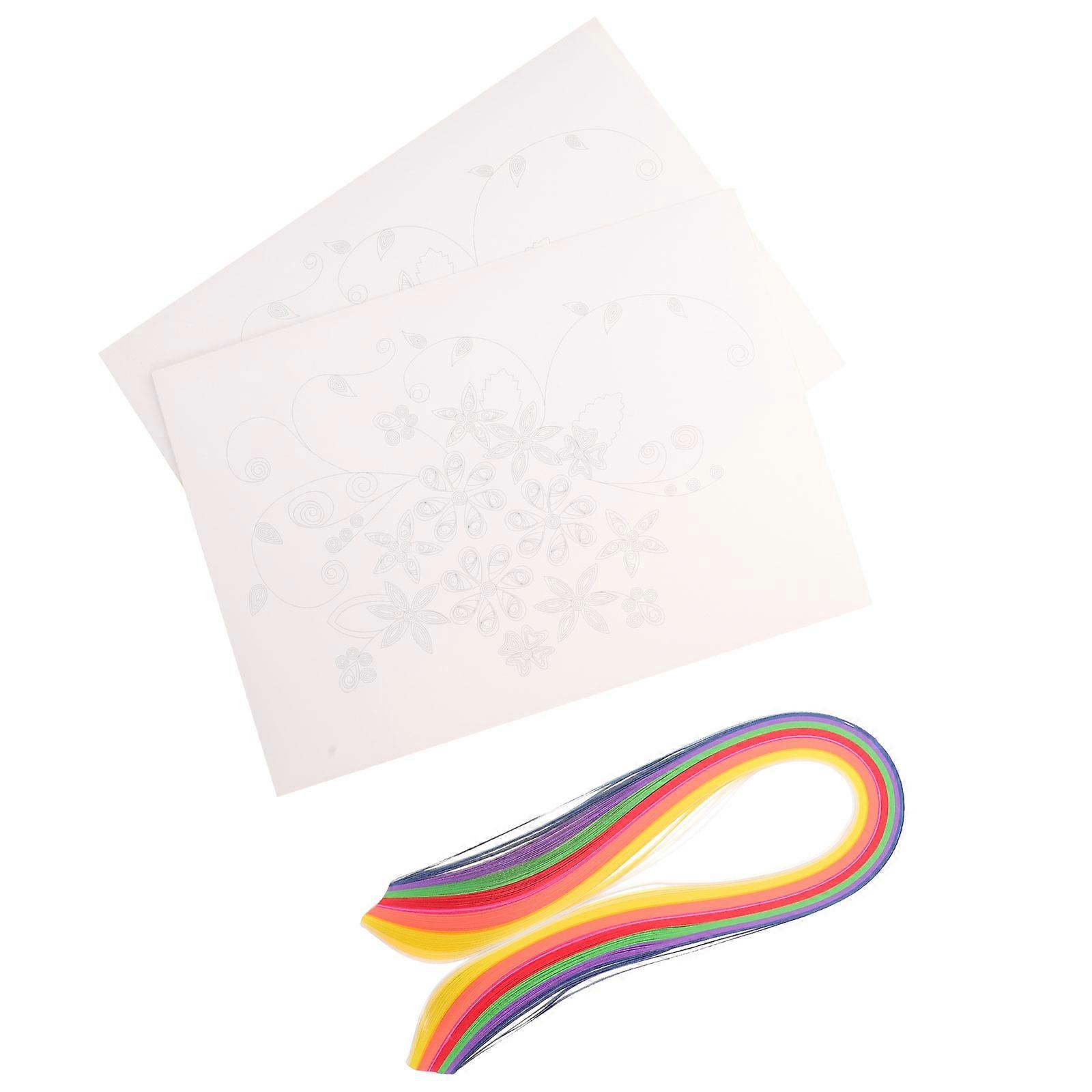 Paper Quilling Kit for Handmade Crafts 1Set of Colorful Paper Strips