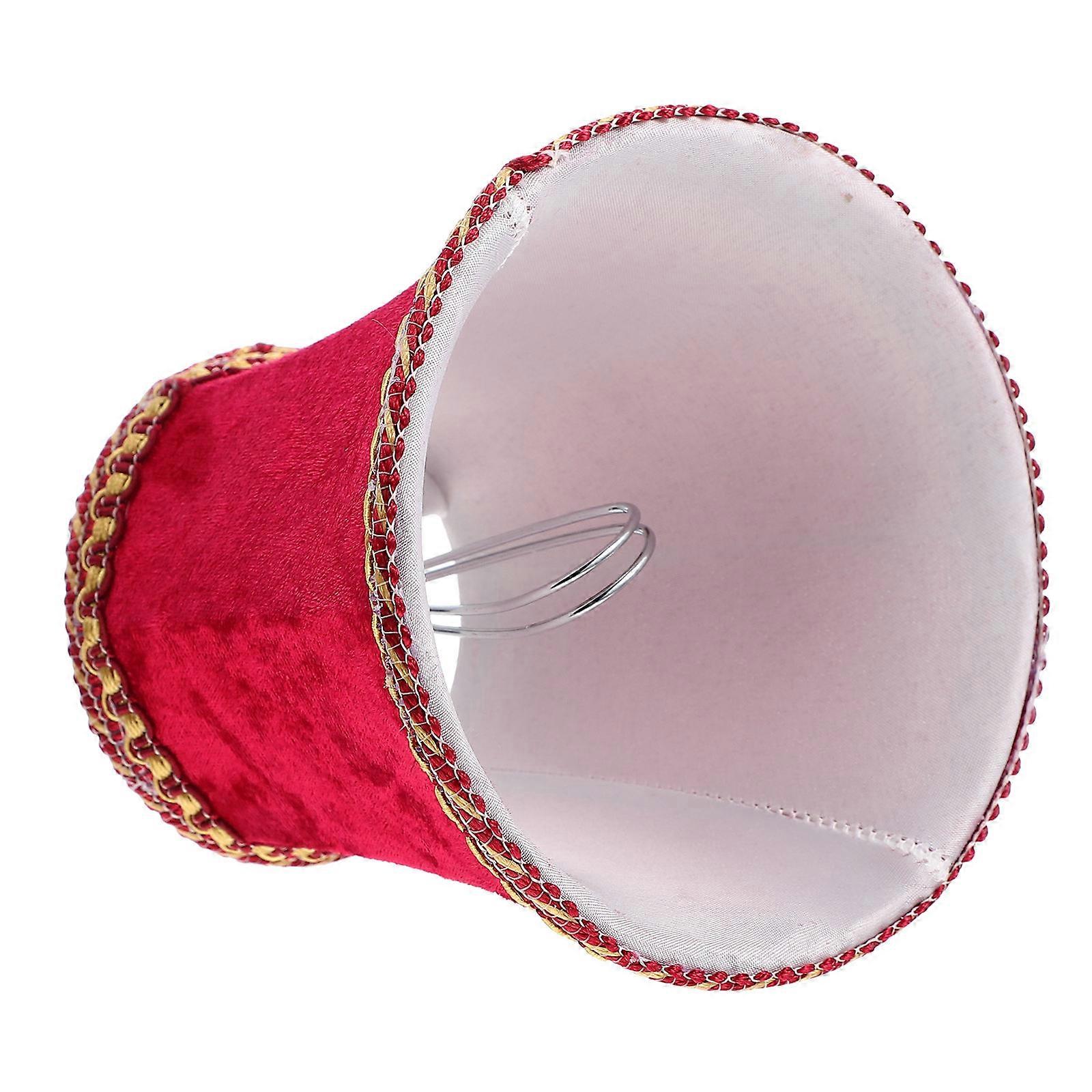 Vintage Lampshade Cloth Lamp Cover Eye Protection Family Use 4.7×4.7×4.3in Simple Style 1Pack