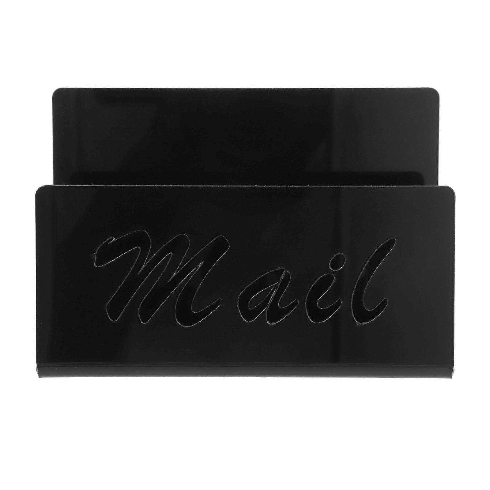 Unique Desk Mail Organizer 4Pcs Reusable Acrylic Letter Holder For Office Document Organization 5.70X3.93X2.16in Portable Storage