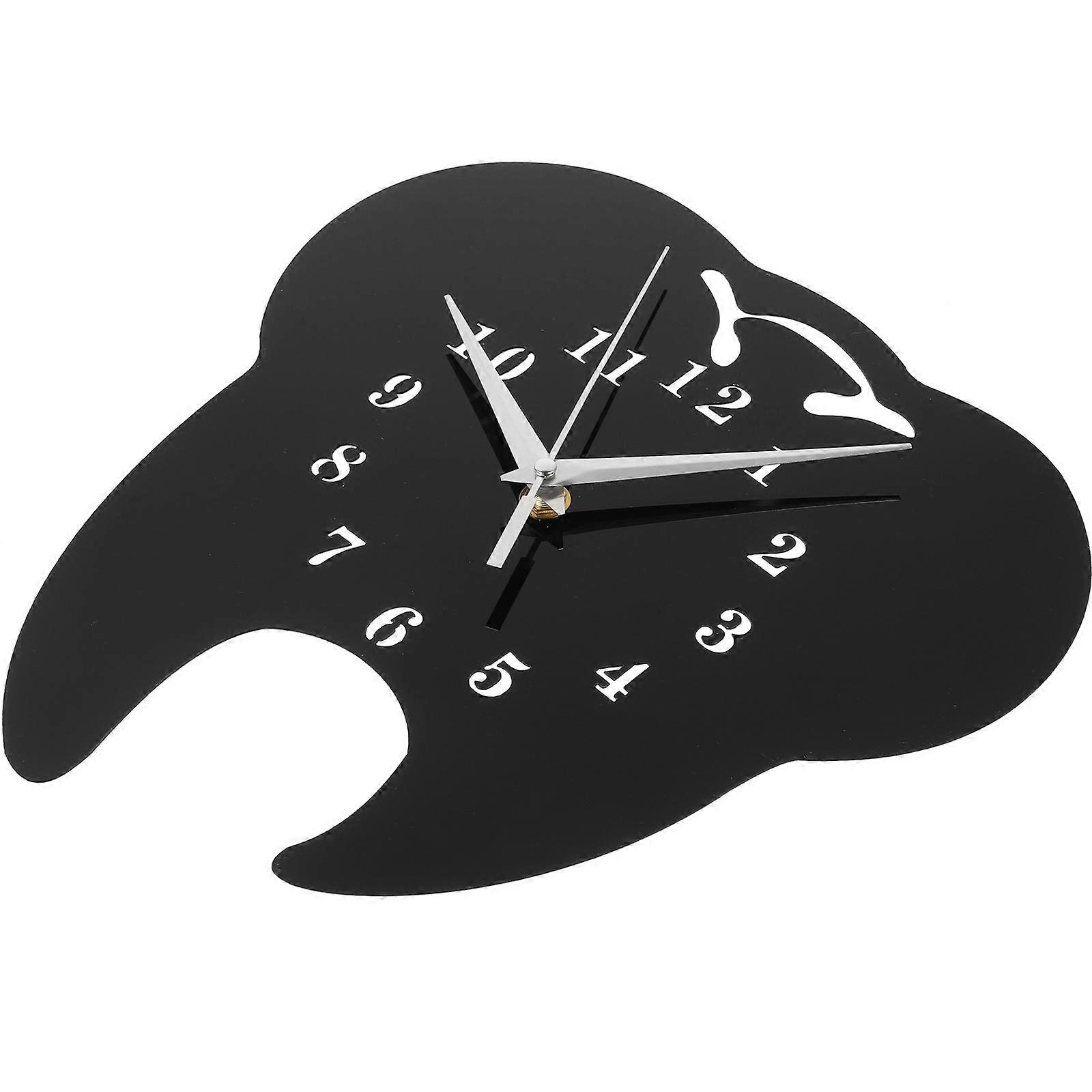 3Pcs Modern Design Tooth Shaped Wall Clock Mute Timekeeping For Parlor And Bedroom 27X25X0.1CM