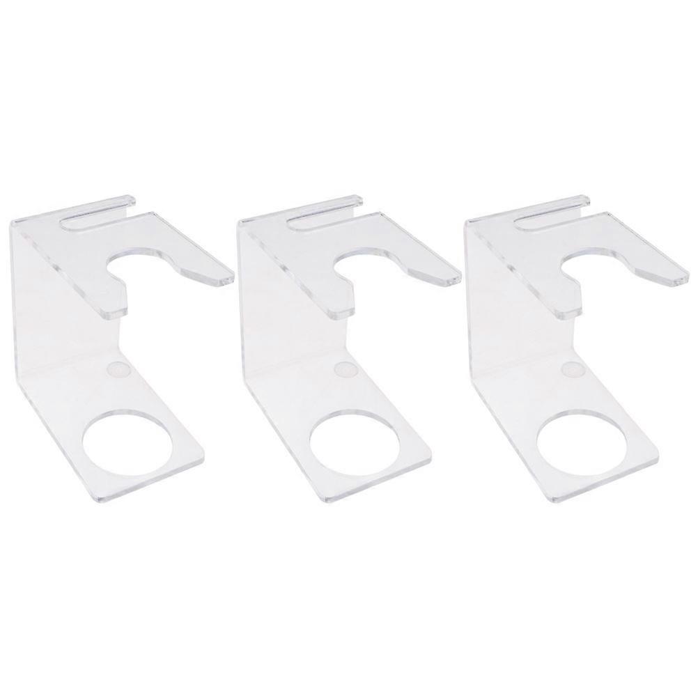 Transparent 6Pcs And Brush Holder For Men Bathroom Shaving Storage Drying Solution