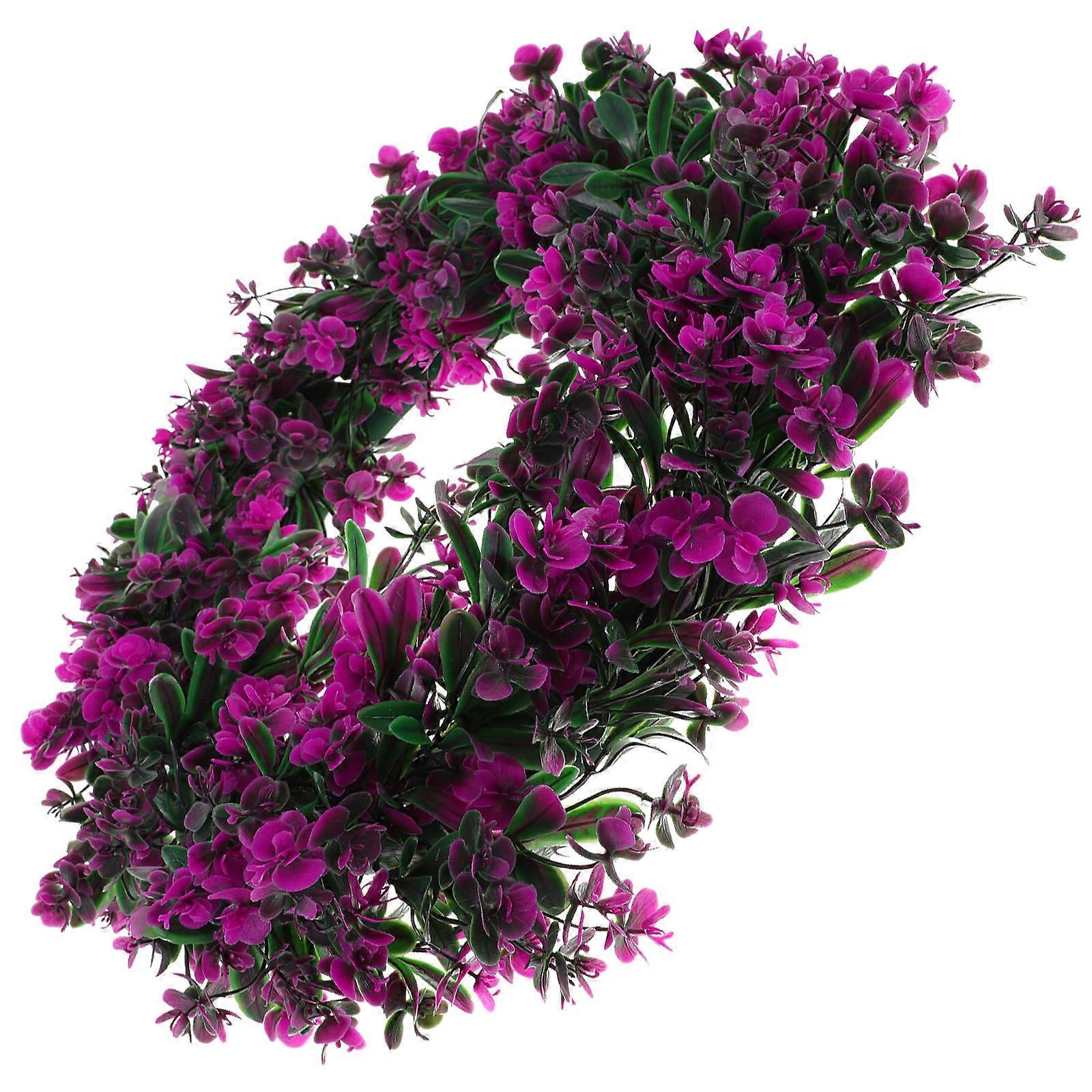 Artificial Plant Wreath Phalaenopsis Wreath for Spring Decor 2Pcs