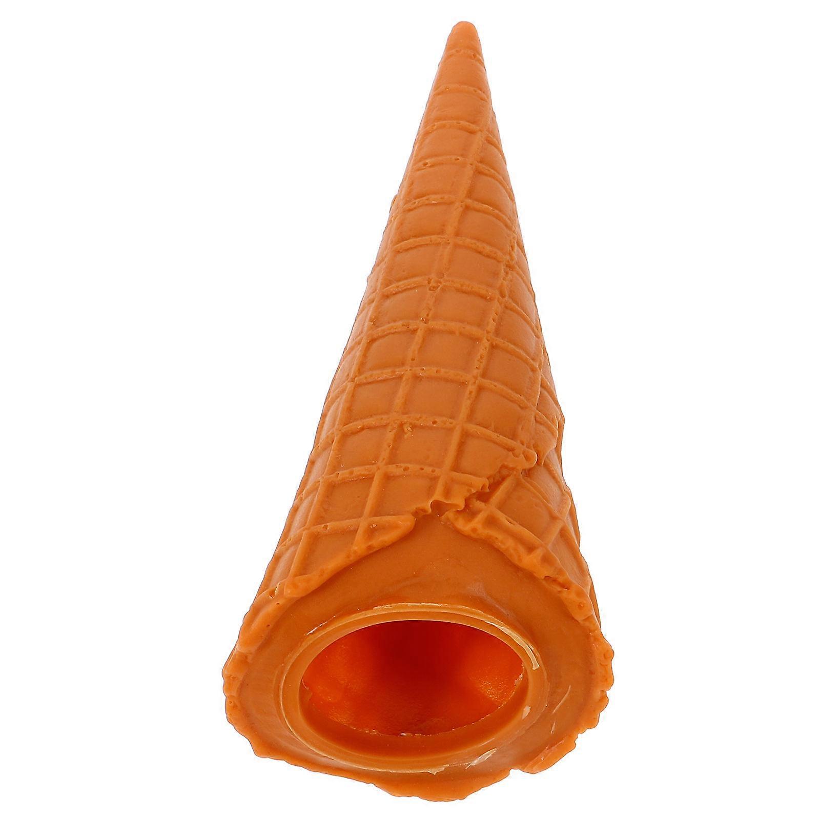 3Pcs Ice Cream Cone Prop Perfect For Photography Prop And Cabinet Display With Durable PVC Material And Lifelike Appearance