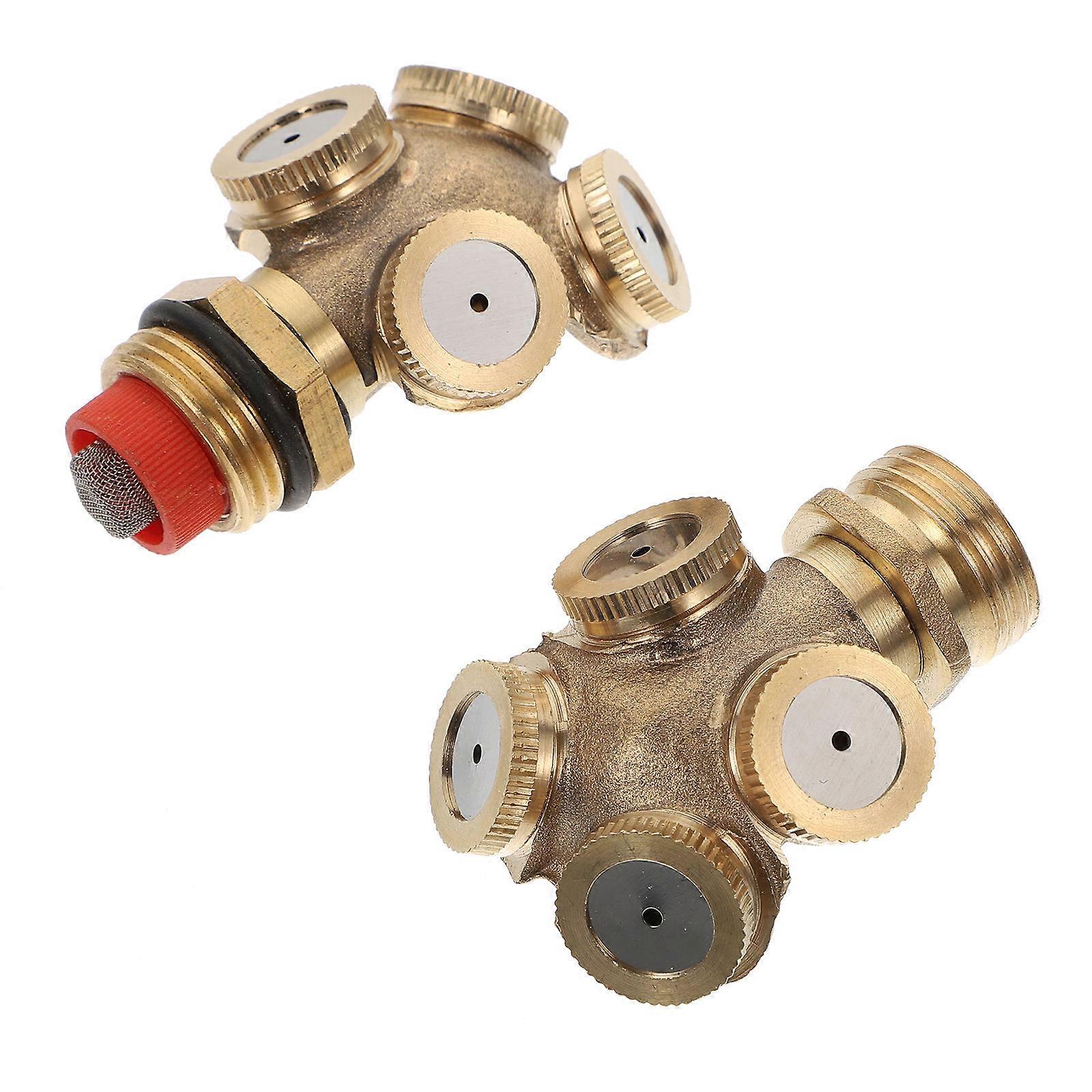 4 Holes Irrigation Sprinkler 2Pcs Premium Copper Material For Farmers Garden Use With Unique Design And Durable Build