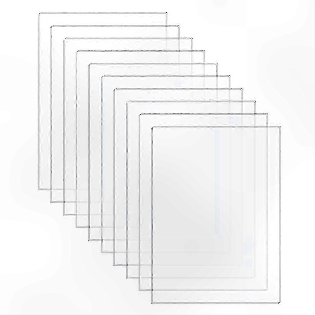 Transparent Acrylic Panels for Art Projects and Photo Frames 20-Pack