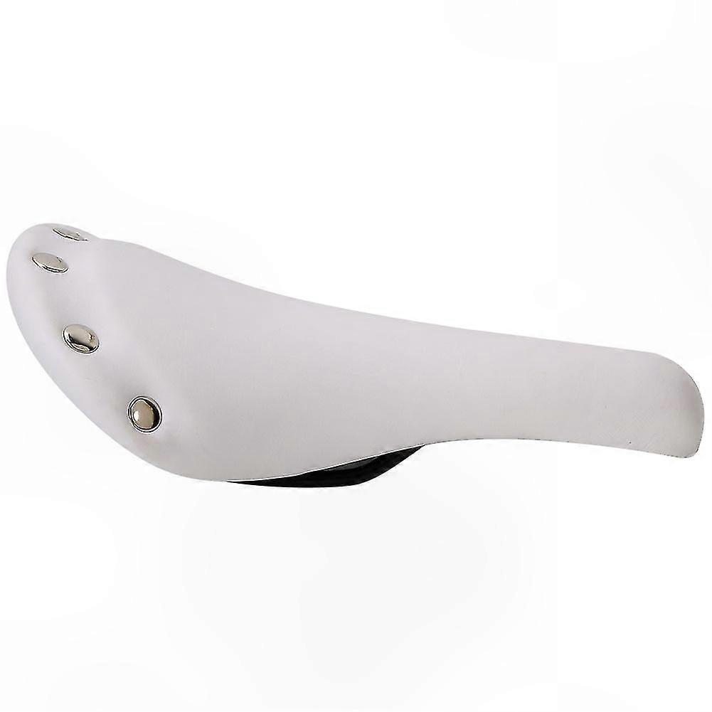 Comfortable Shockproof Bicycle Seat, Soft Road Bike Accessory for Enhanced Riding Experience (White)