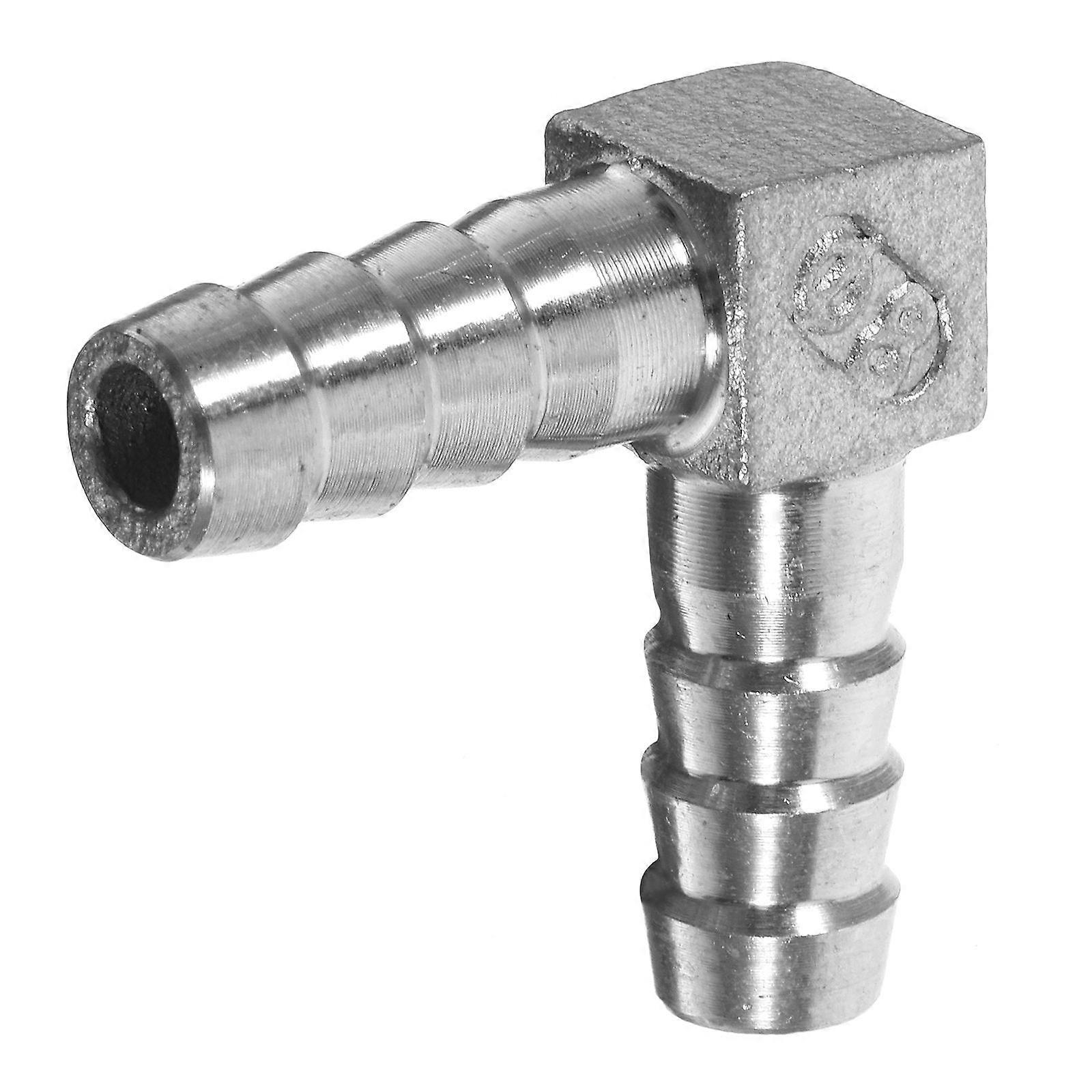 Barb Fitting Metal Air Hose Coupler Elbow Connector for Quick Connect 2Pcs