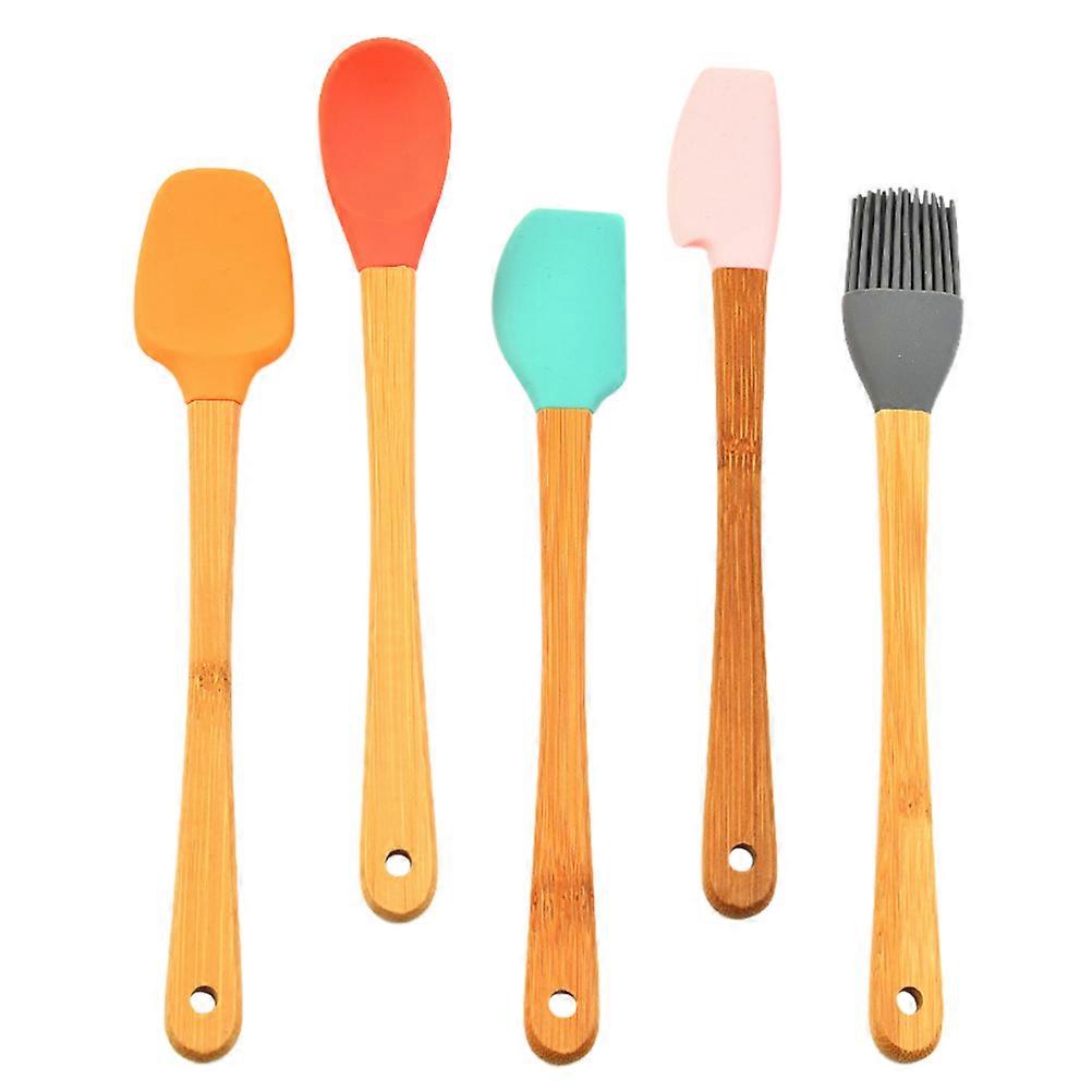 Silicone Baking Brush Utility for Home 5Pcs Cream Spatula
