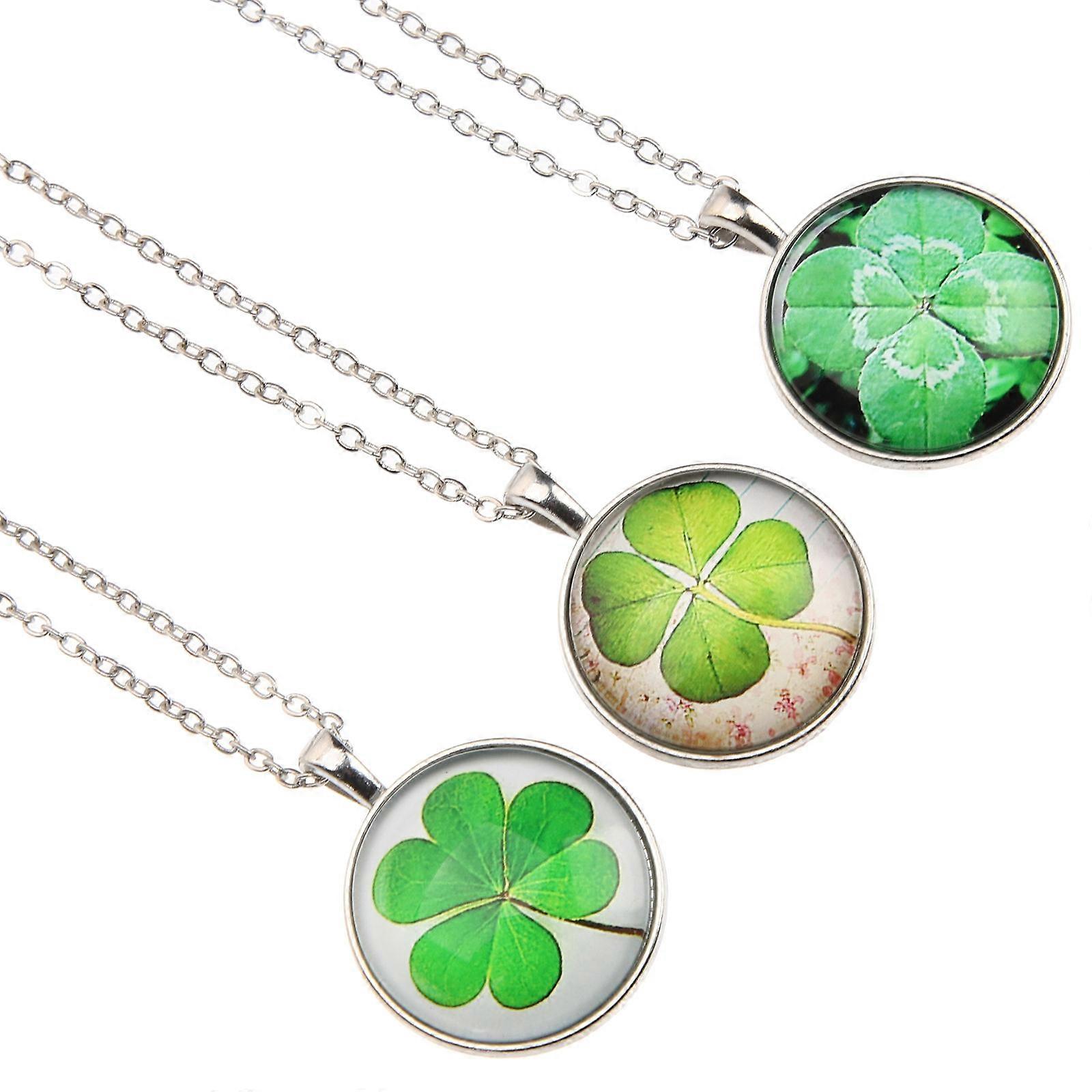 Delicate Clover Necklace for Decoration 12Pcs Four-Leaf Pendant Chains