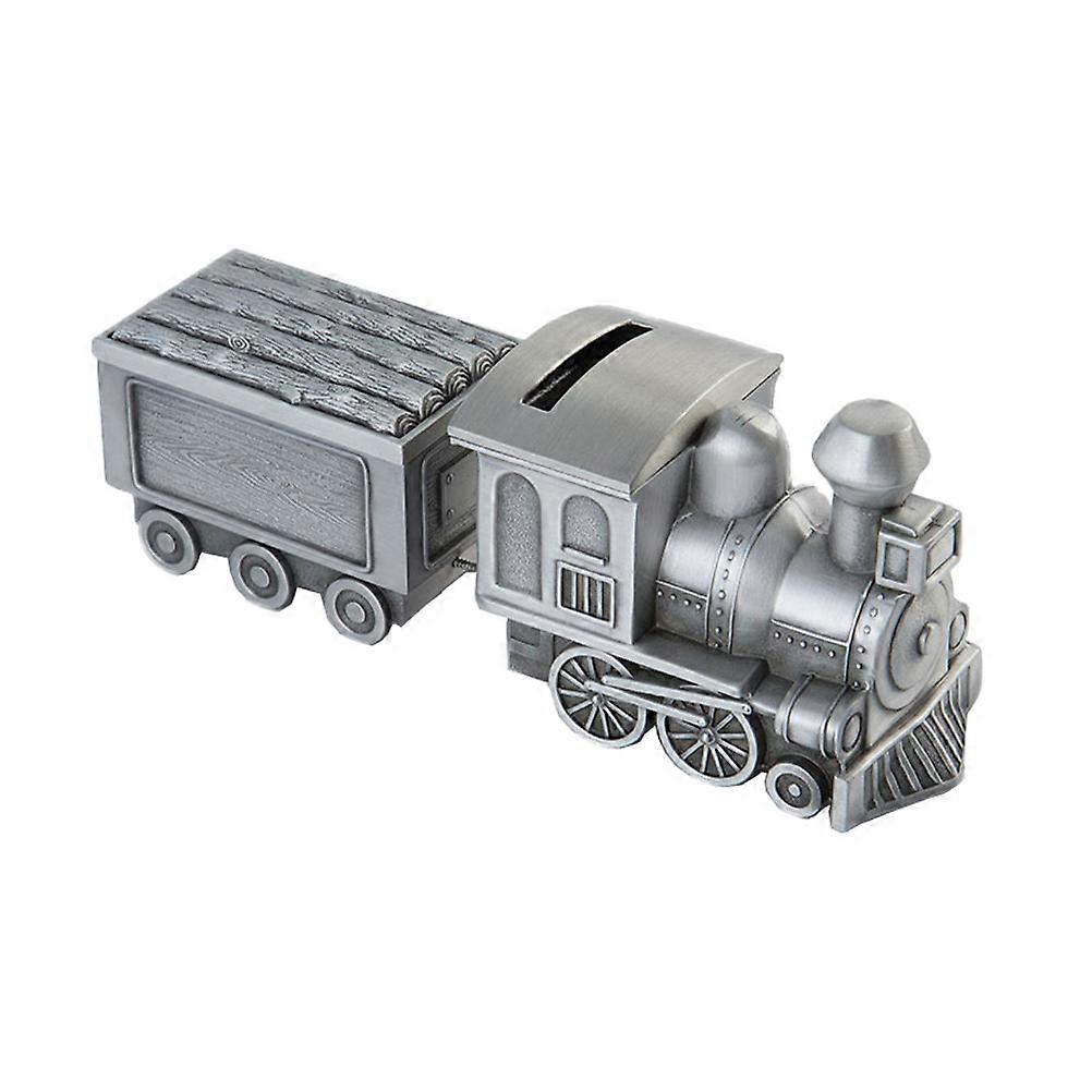 Saving Pot Train Shaped Coin Container for Home Use 3Pcs Grey