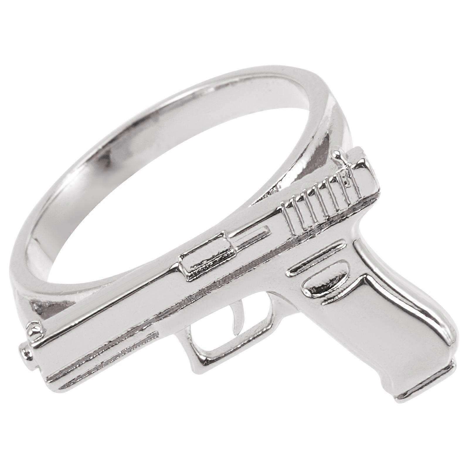 Gothic Rings Alloy Punk Design Ring for Decoration 2Pcs Set