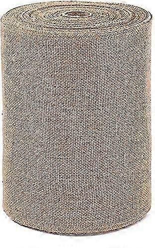 2025 Latest Model  Burlap Table Runner 12" x 50 Yard Natural Jute Burlap Roll Craft Fabric Roll with Seam Edg