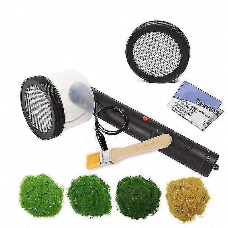 Static Grass Applicator Flocking Kit with Anti-Slip Handle for DIY Scenic Models