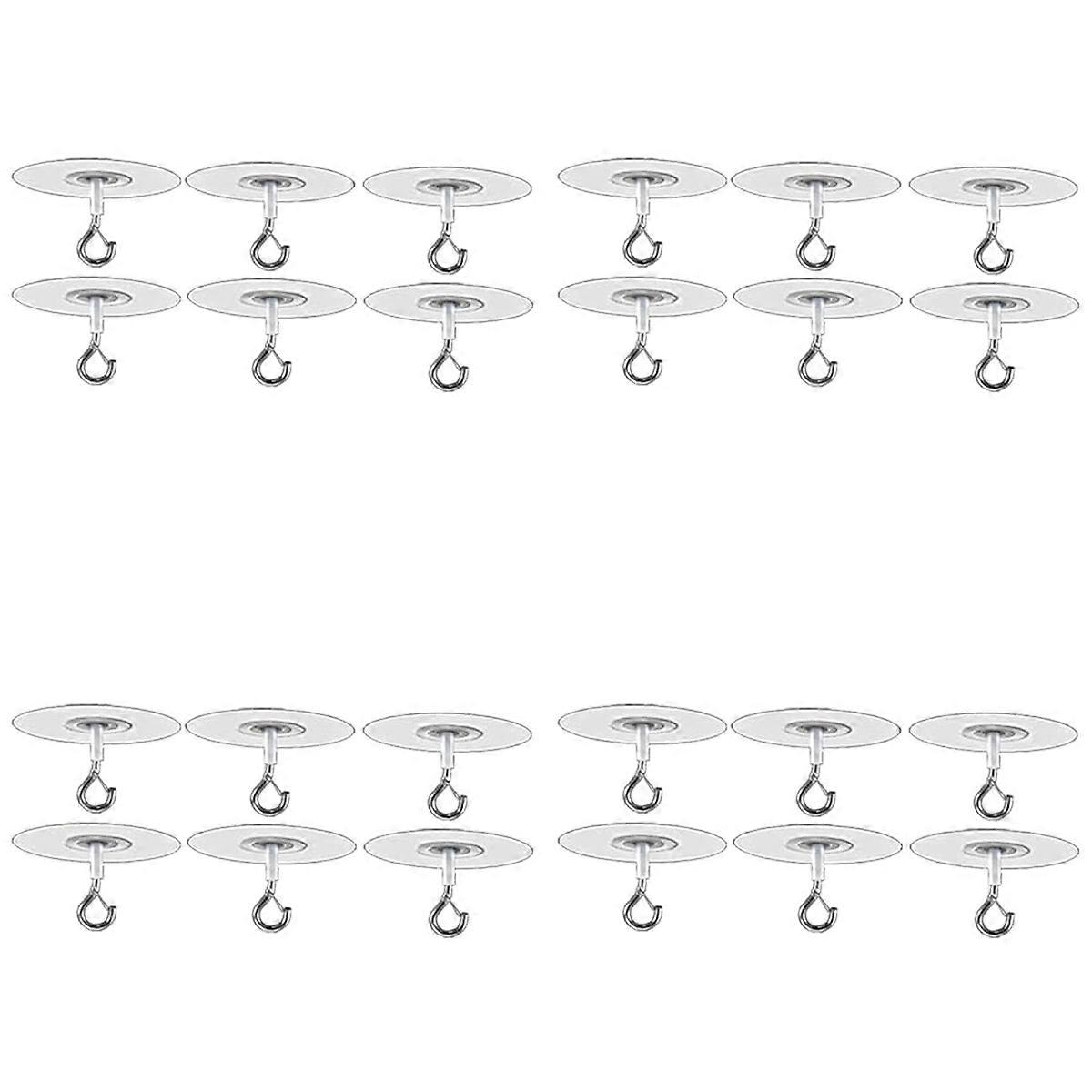 6Pcs Adhesive Ceiling Hooks for Popcorn Concrete Ceiling Wall 