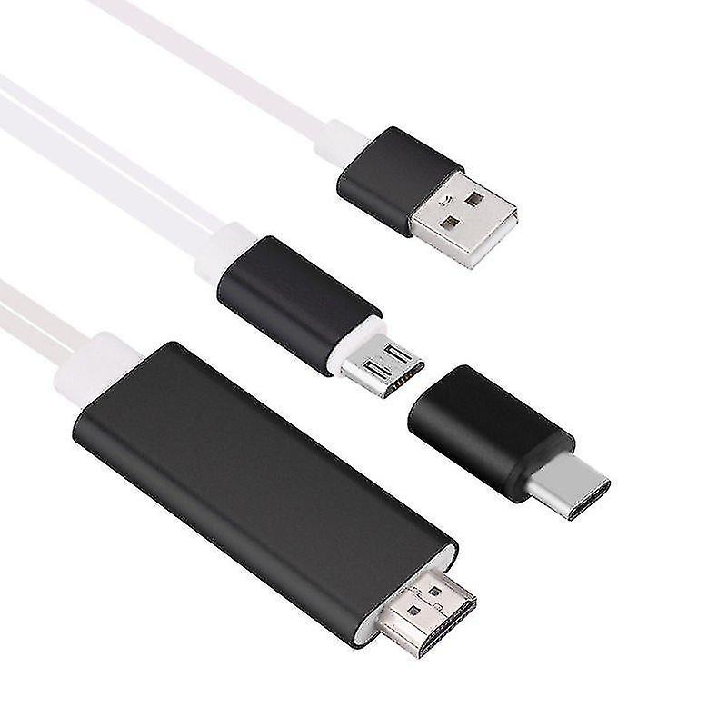 ملحقات استقبال الصوت والفيديو Micro USB / USB-C إلى محول HDMI