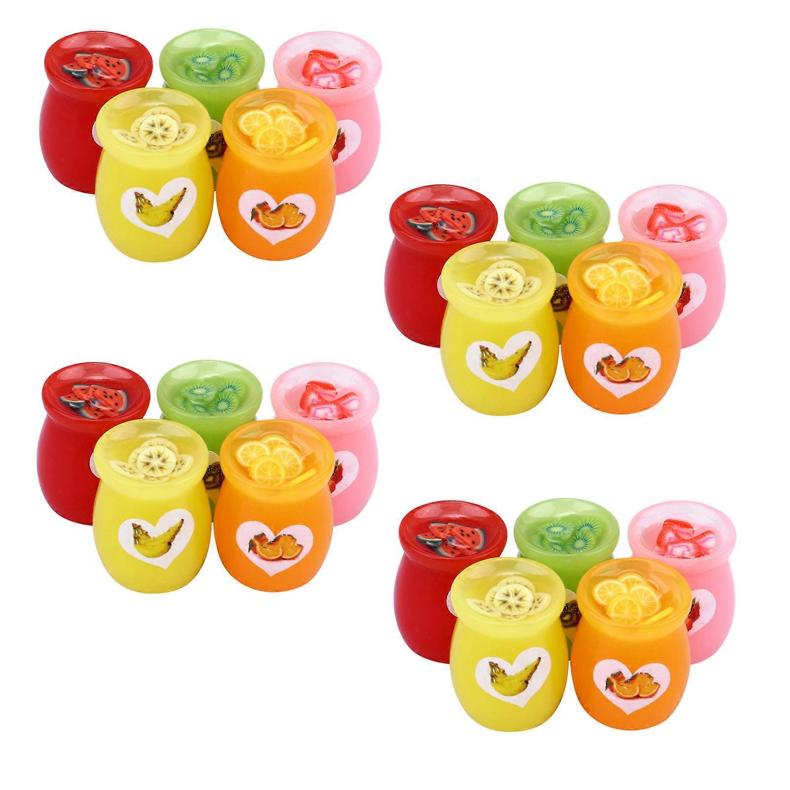 Resin Charms Simulation Food Decorations Assorted Color Mobile Phone Case DIY Material 20Pcs
