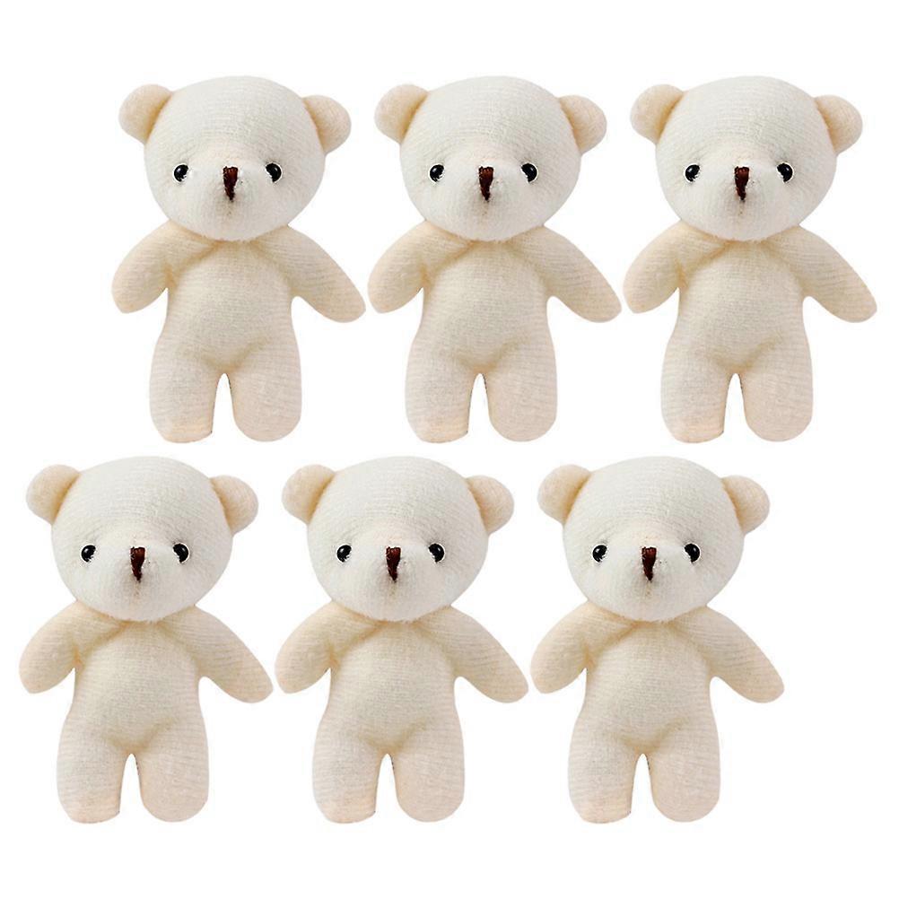 Stuffed Bear Doll Artificial Bear Doll Pendant for Decor 12Pcs Charm