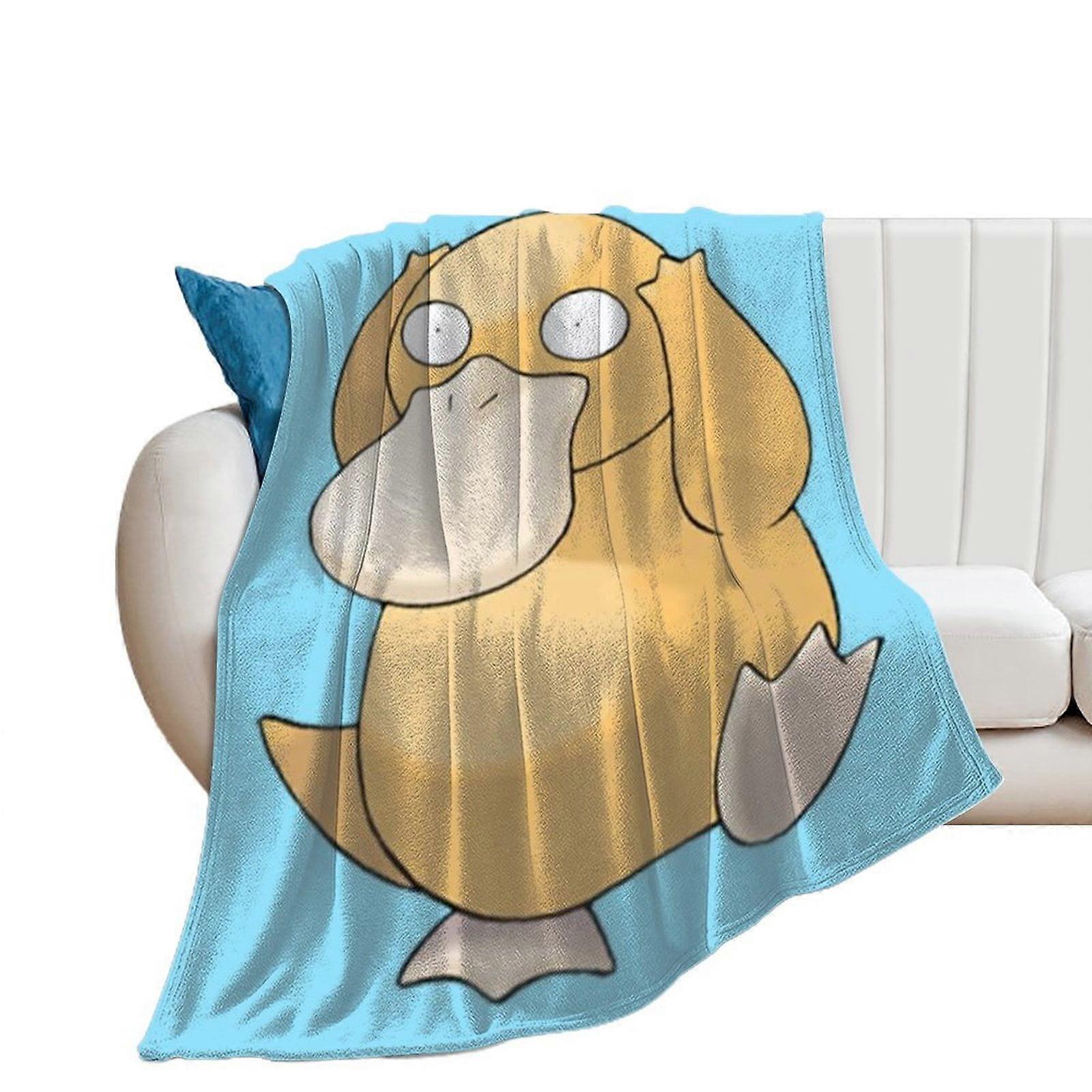 Ultra Soft Psyduck Anti-pilling Flannel Plush Micro Fleece Throws Blanket Bed Blankets For Sofa Couch